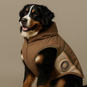 Functional cooling dog clothes with built-in fan